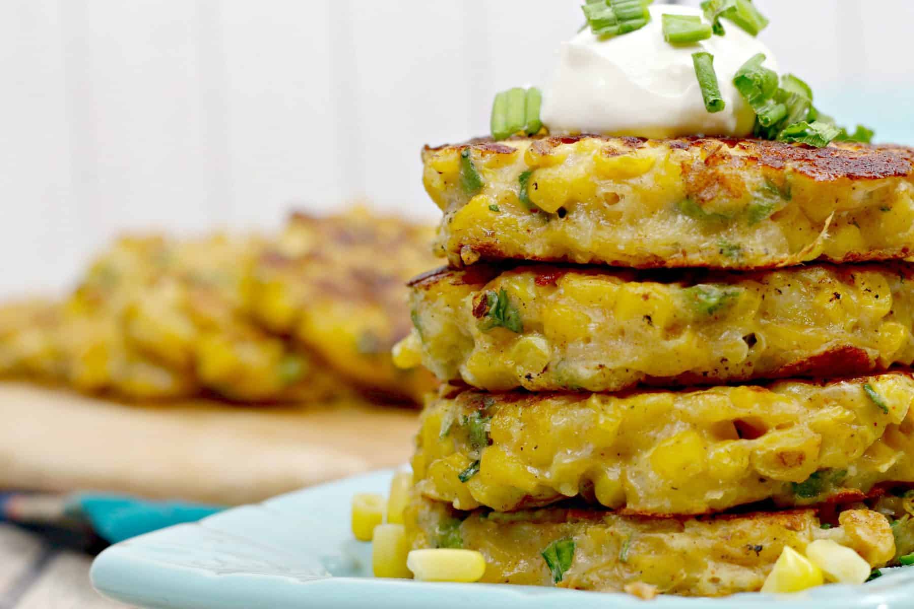 Quick And Easy Pan Fried Corn Fritters Recipe Sweet Pea S Kitchen