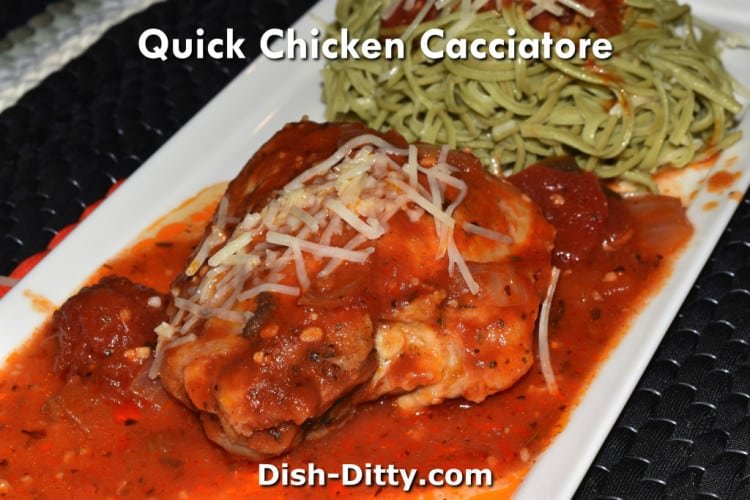 Quick Chicken Cacciatore Recipe Dish Ditty Recipes