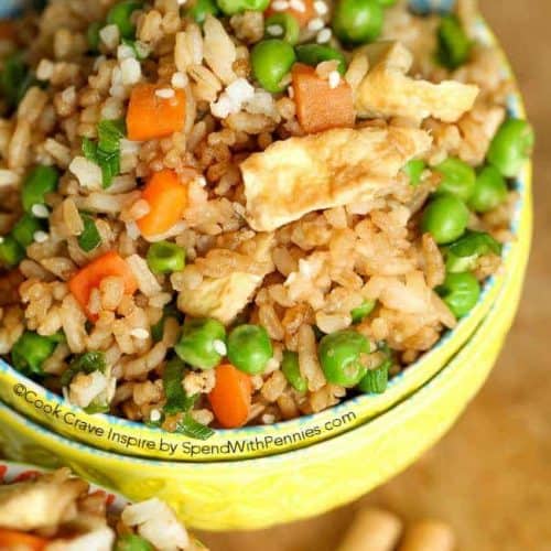 Quick Easy Fried Rice Recipe Spend With Pennies