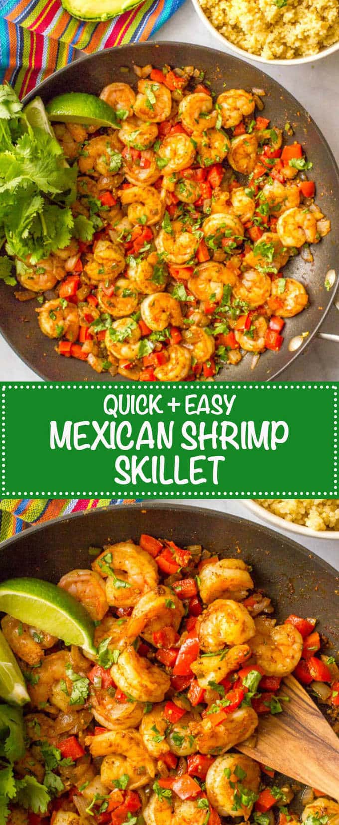 Quick Easy Mexican Shrimp Skillet Family Food On The Table