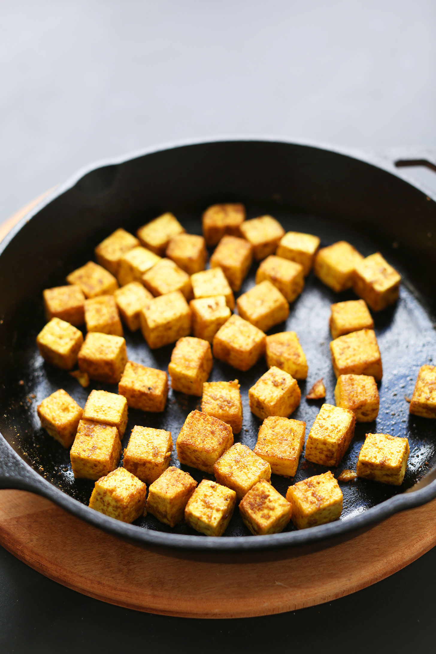 Quick Easy Tofu Recipe Tofu With Fried Onion And Capsicum Healthy