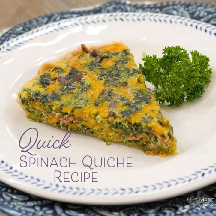 Quick Spinach Quiche Recipe