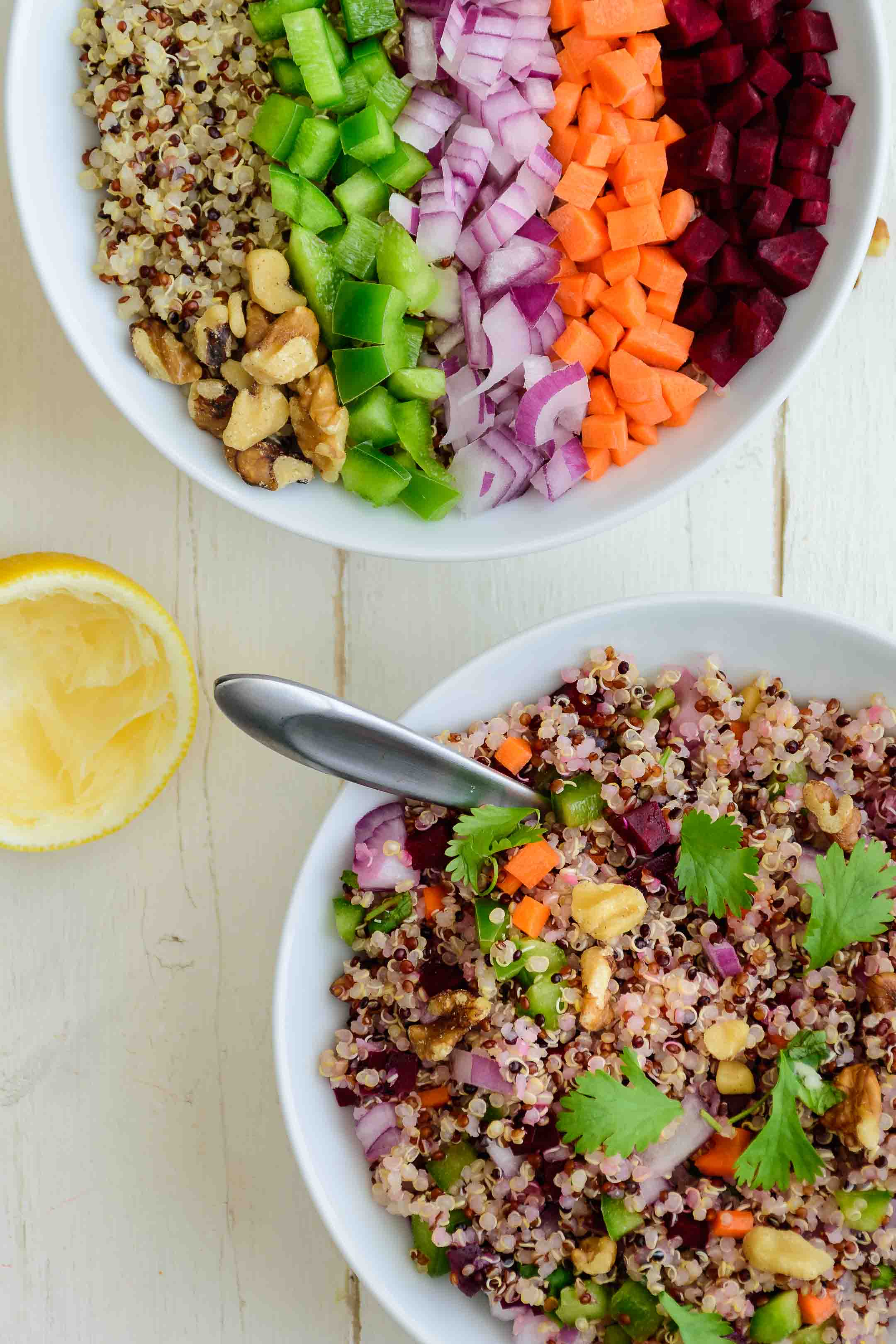 Quinoa Salad Bowl Pepper Delight