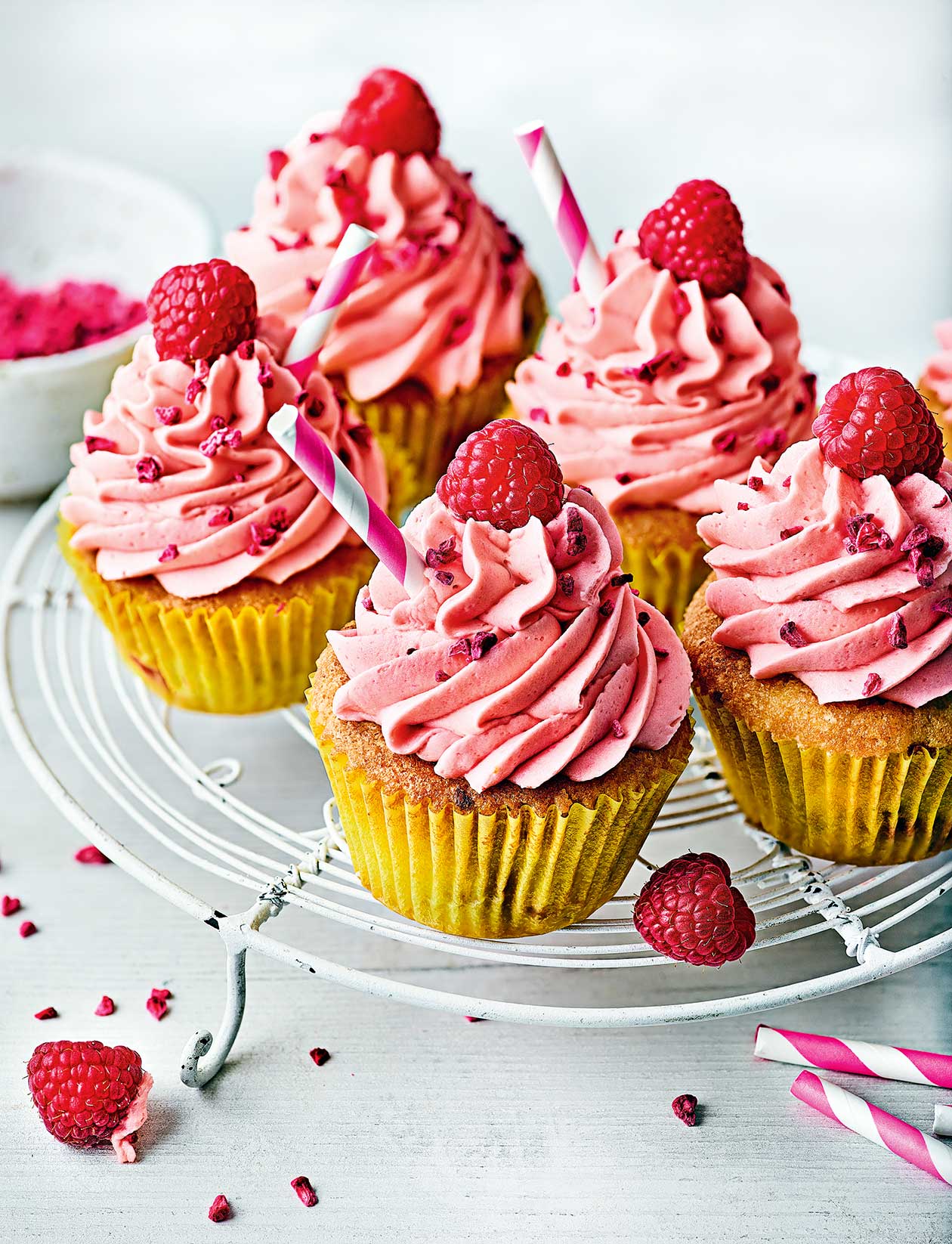 Raspberry Lemonade Cupcakes Recipe Sainsbury S Magazine