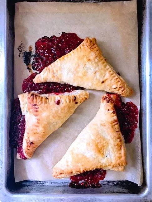 Raspberry Turnovers Easy Puff Pastry Recipe Sip Bite Go