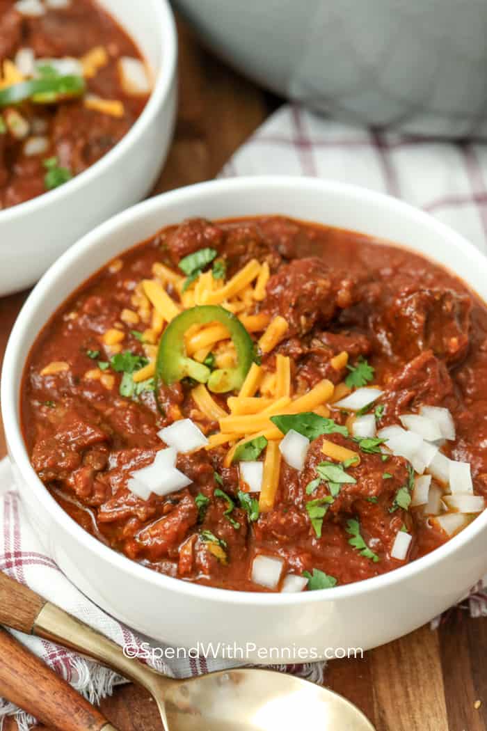 Real Traditional Texas Chili Recipe Texas Red Chili Cookoff Award