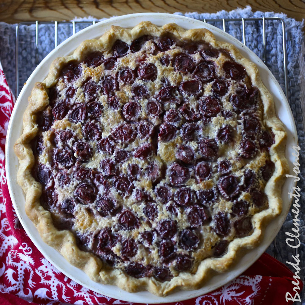 Cherry Pie Delight with Creamy Custard Topping Recipe