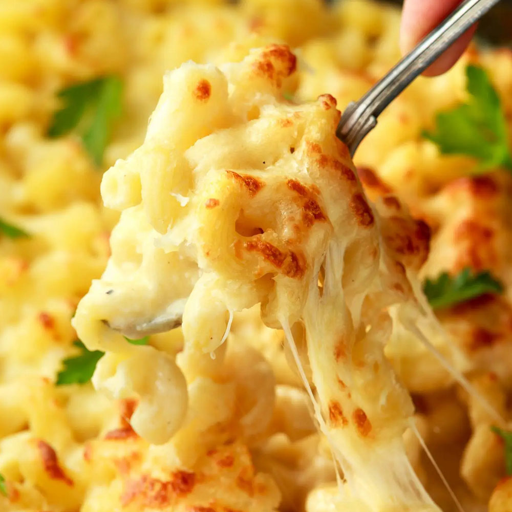 Baked Macaroni and Cheese Spaghetti Noodle Delight