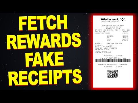 Receipt 2020 Fetch Rewards Fake Receipts Cometp