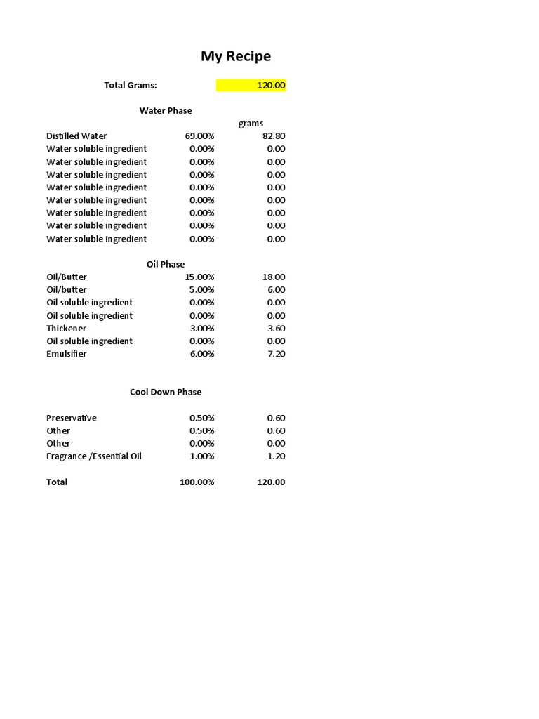 Recipe Calculator