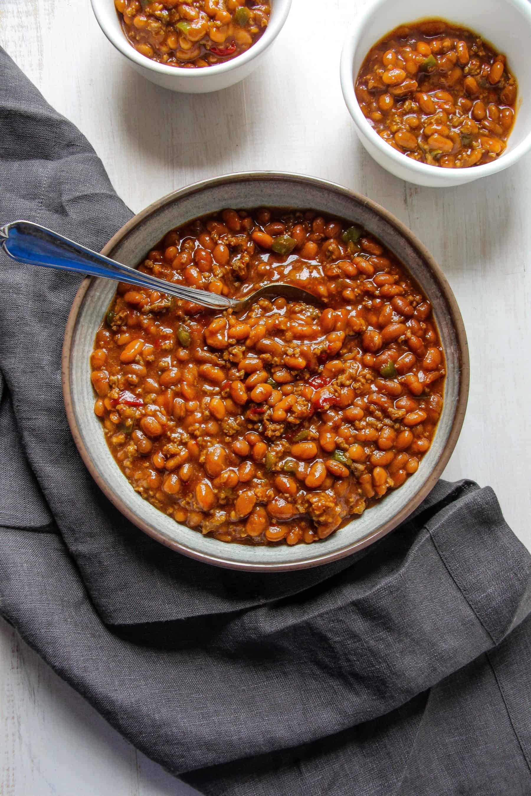 Recipe For Bush Baked Beans With Ground Beef Baked Bean Amp Beef Chili Together As Family