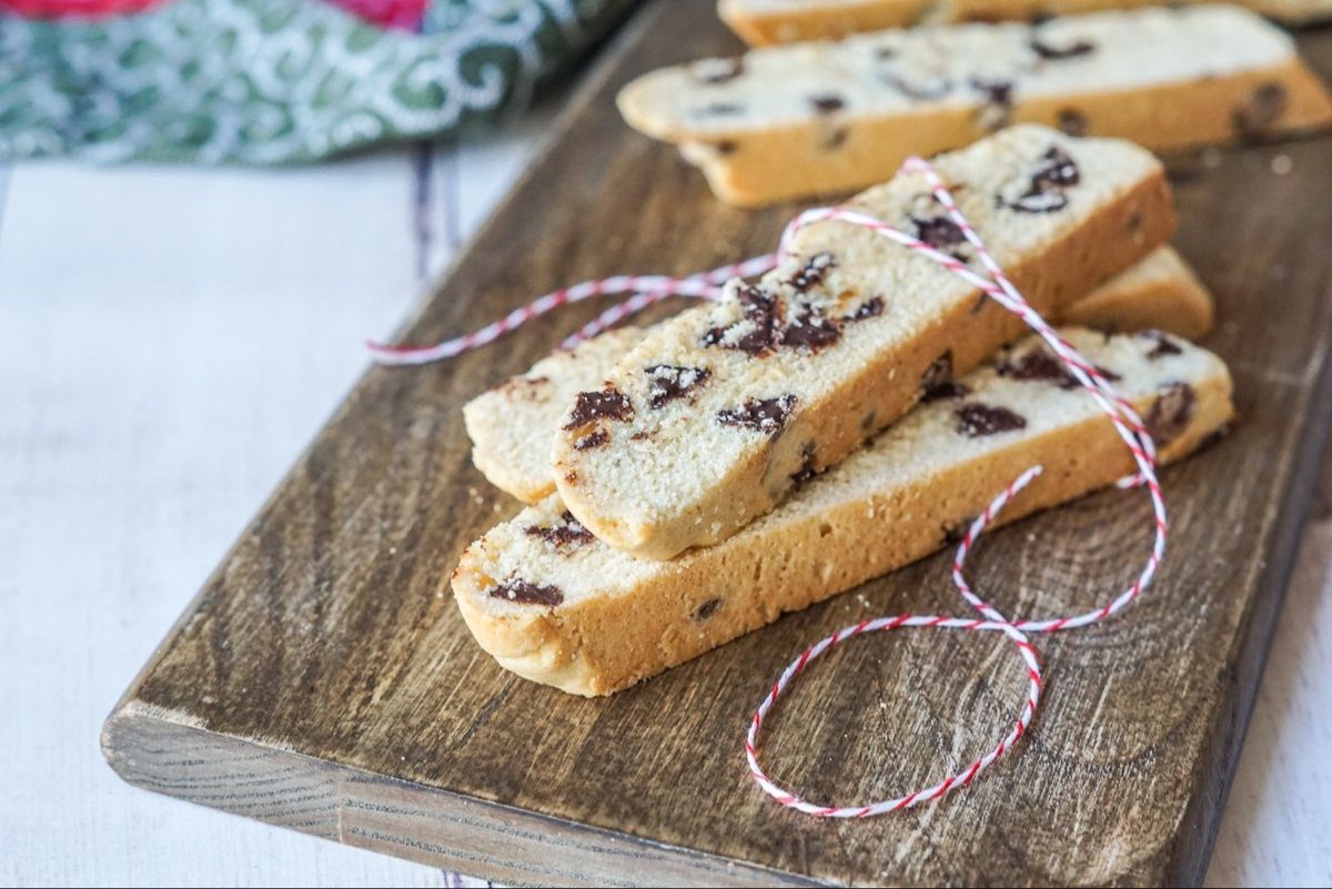 Recipe For Chocolate Chip Biscotti This Twice Baked Cookie Is Studded