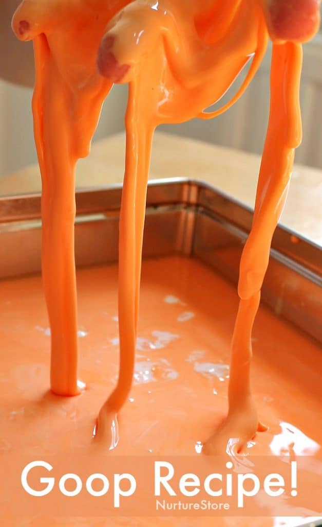 Recipe For Goop Oobleck Halloween Messy Play Nurturestore