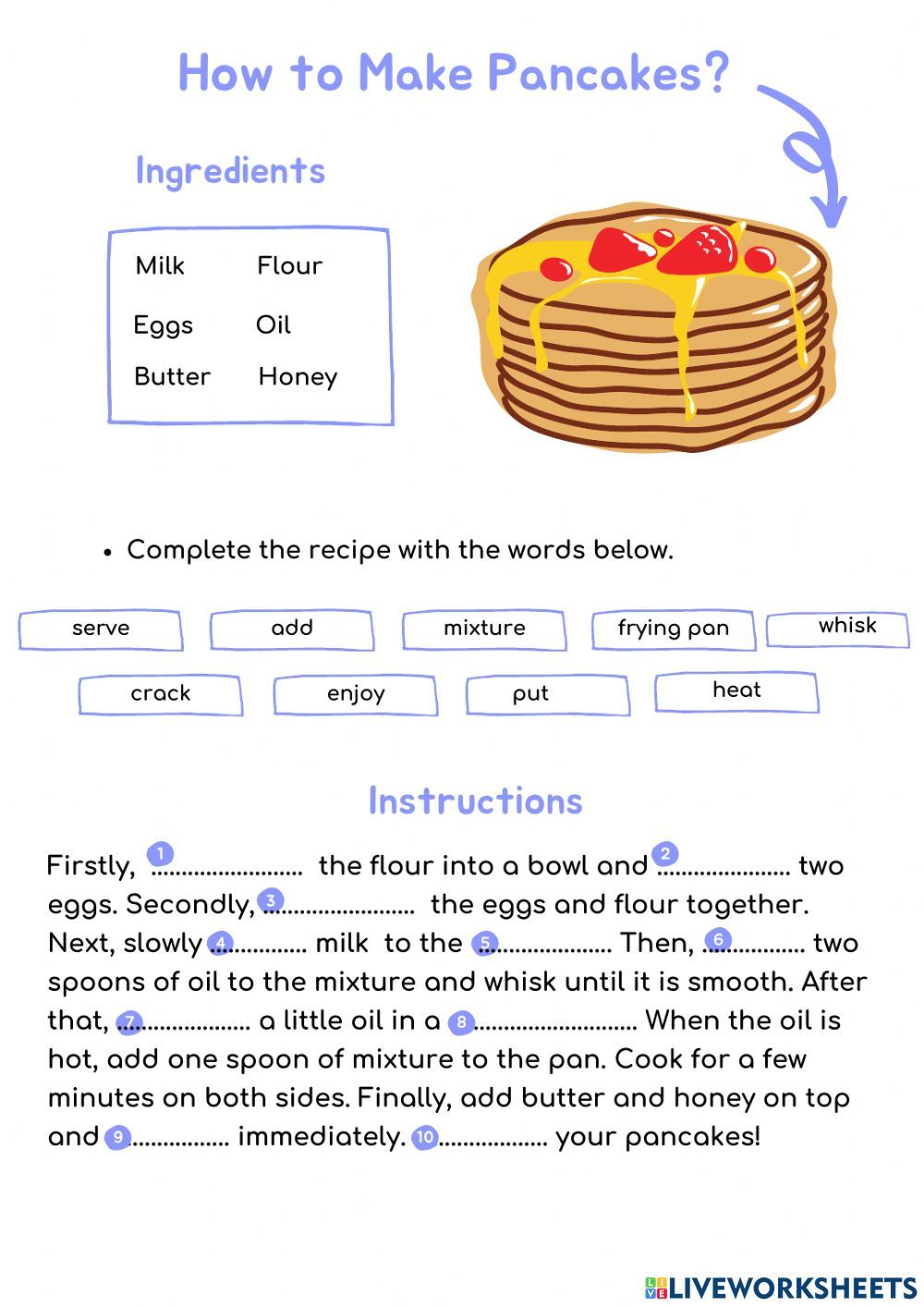 Recipe In English