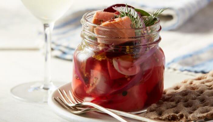 Recipe Pickled Wild Alaska Salmon Jars