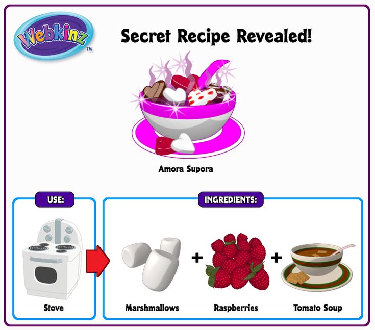 Recipe Revealed Amora Supora Webkinz Secret Recipe Recipes