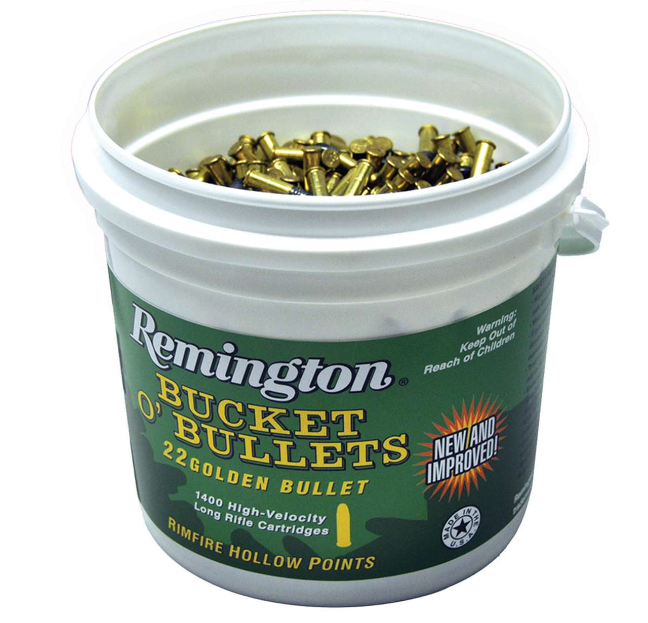 Remington High Velocity 22Lr 36 Gr Hp 1400 Rd Bucket