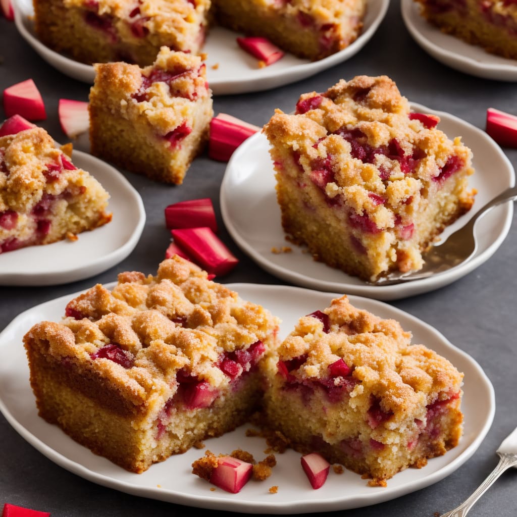 Rhubarb Cookie Cake Recipe Rhubarb Cookies Rhubarb Recipes Fruity