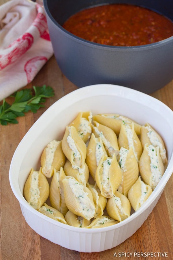 Ricotta Stuffed Shells Recipe A Spicy Perspective