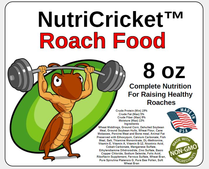 Roach Chow Food From Premium Crickets Premiumcrickets Com Live