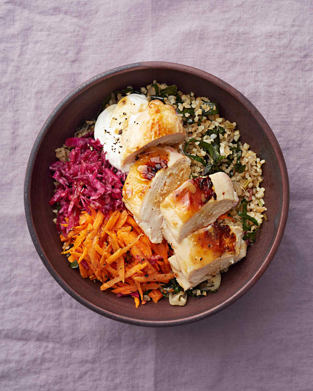 Roast Chicken Grain Bowl Recipe Martha Stewart