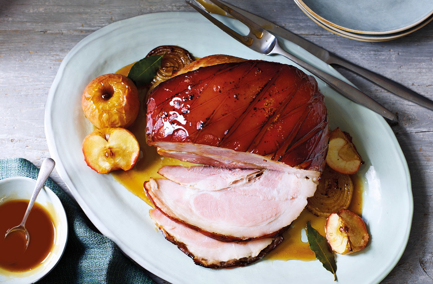 Roast Gammon With Toffee Apples Gammon Recipes Tesco Real Food