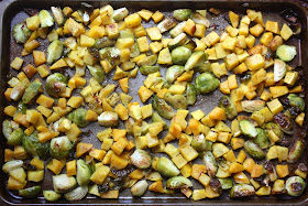 Roasted Acorn Squash With Brussel Sprouts Aip Paleo Don T Eat The