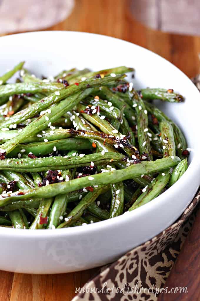 Roasted Asian Green Beans Recipe Best Green Bean Side Dish Recipe