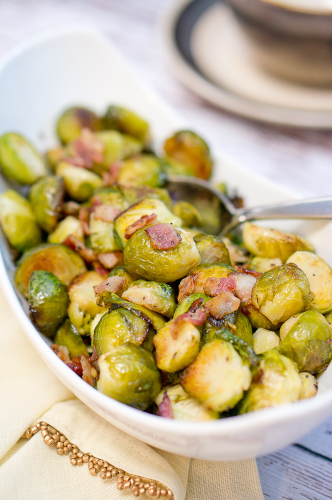 Roasted Brussels Sprouts With Bacon Delicious Meets Healthy