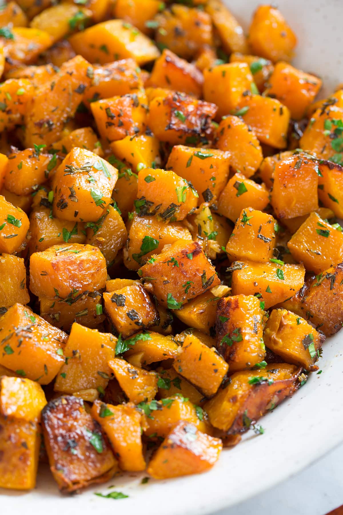 Roasted Butternut Squash With Garlic And Herbs Cooking Classy