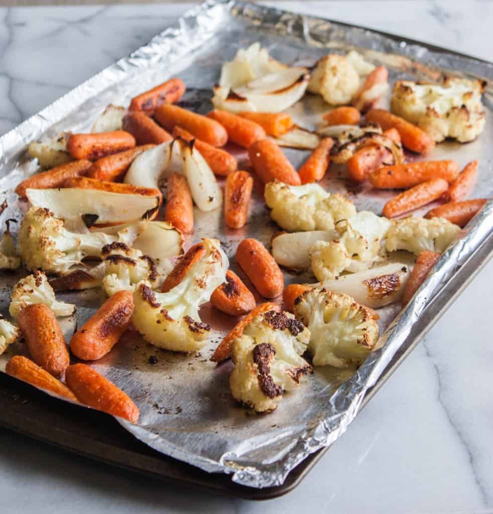 Roasted Carrots And Cauliflower Sweetphi