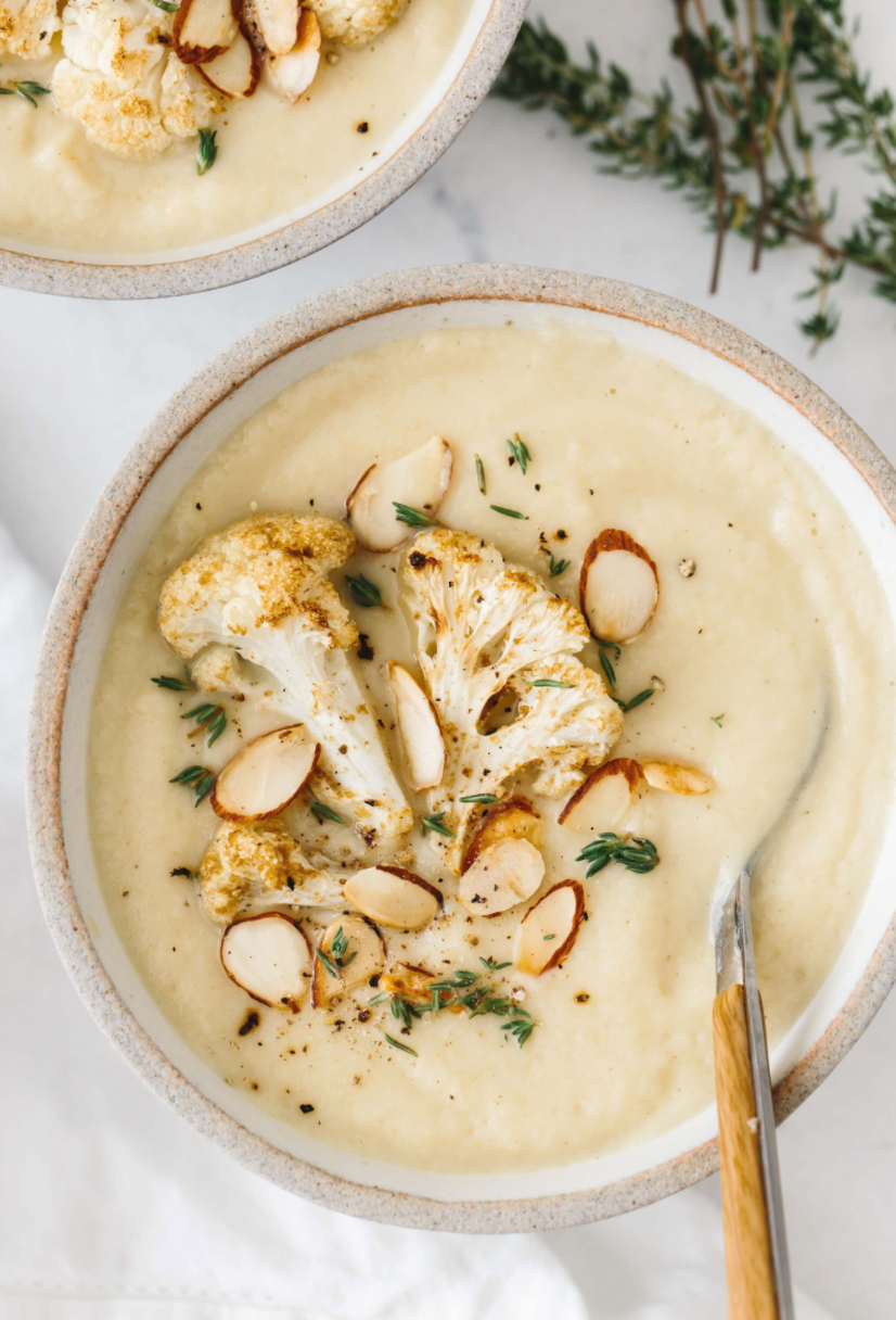 Roasted Cauliflower Soup Downshiftology