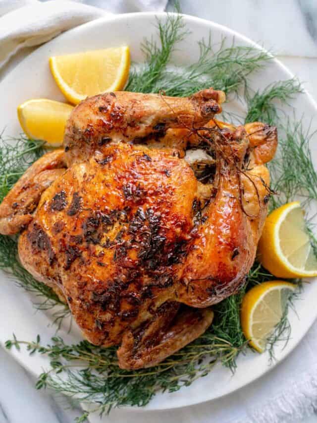 Roasted Chicken With Garlic Herbs Feelgoodfoodie