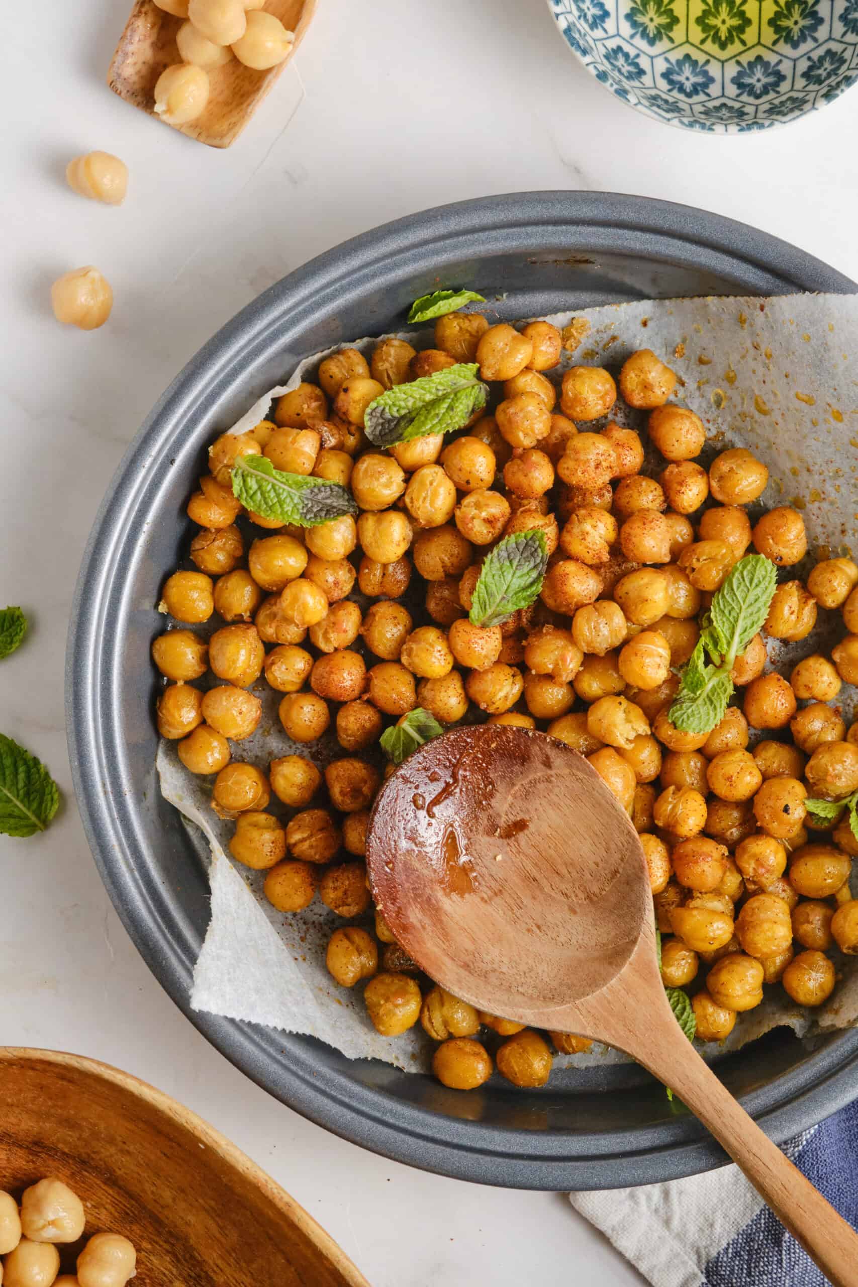 Roasted Chickpeas Recipe Baked Bree