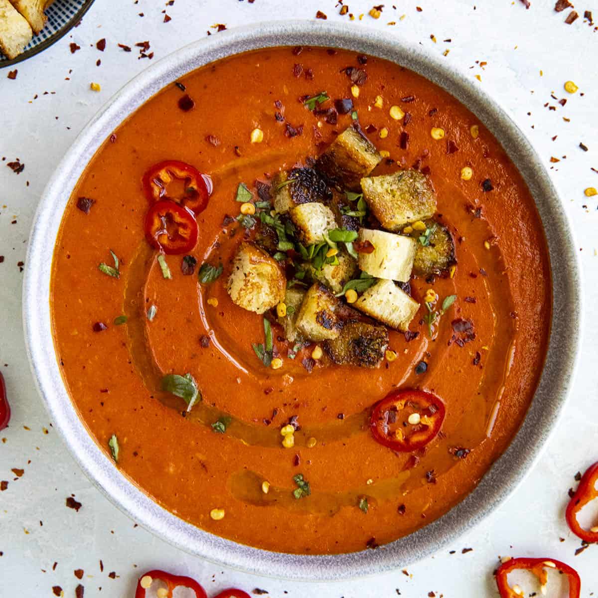 Roasted Red Pepper Soup Chili Pepper Madness