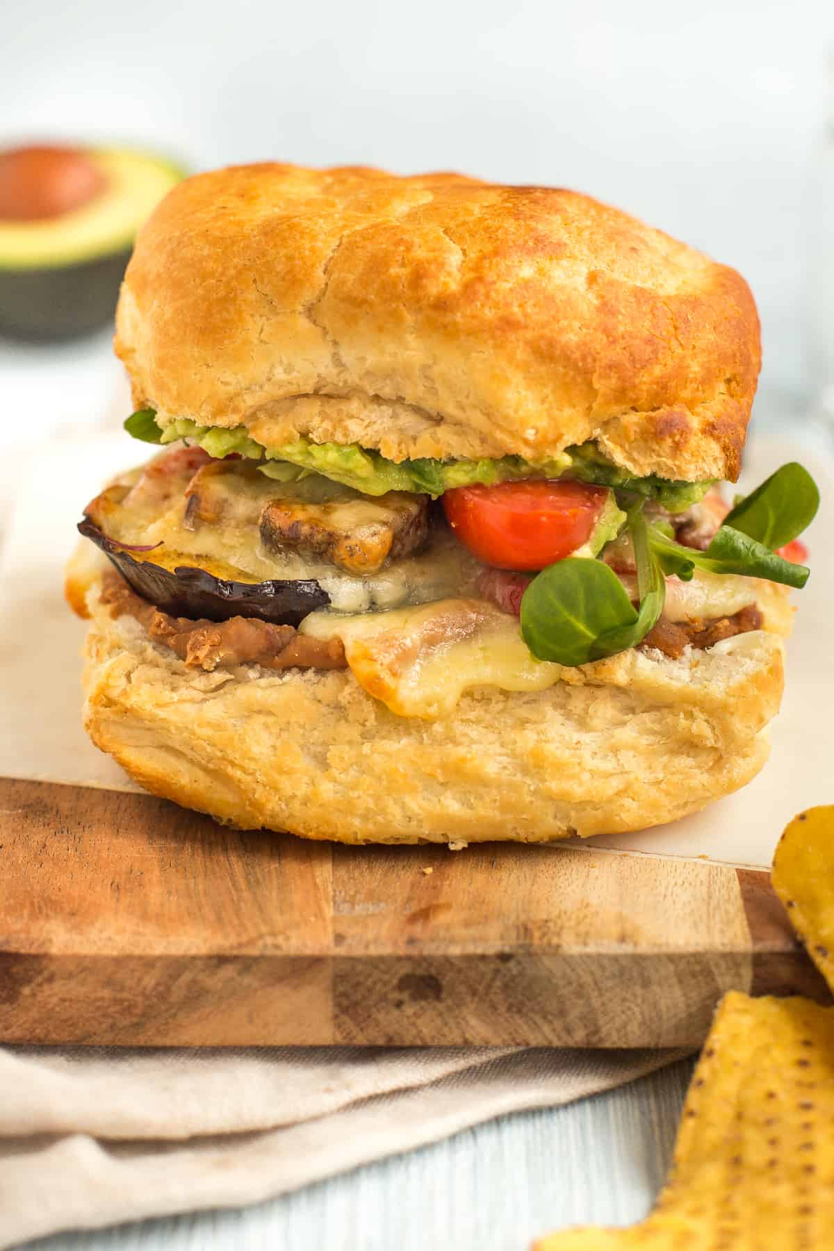 Roasted Vegetable Mexican Torta Easy Cheesy Vegetarian