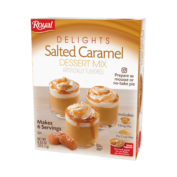 Royal Delights Dessert Mix Salted Caramel With Graham Cracker Crumbs