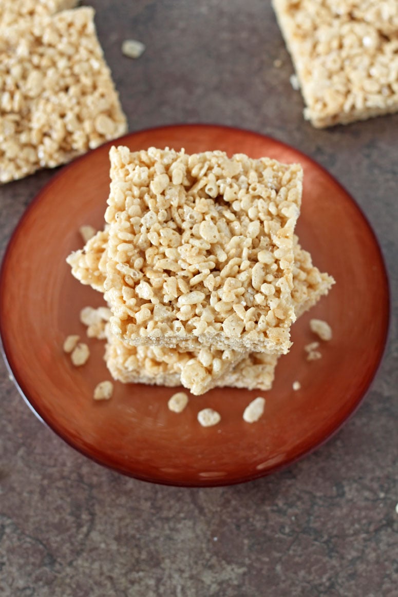 Salted Caramel Rice Krispie Treats Recipe