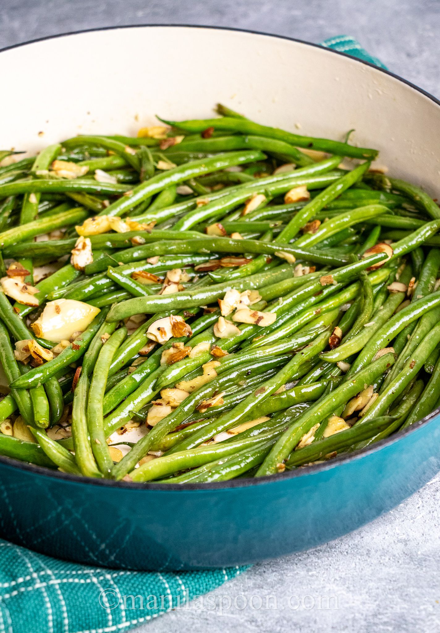 Saut Ed Green Beans With Lemon And Almonds Manila Spoon