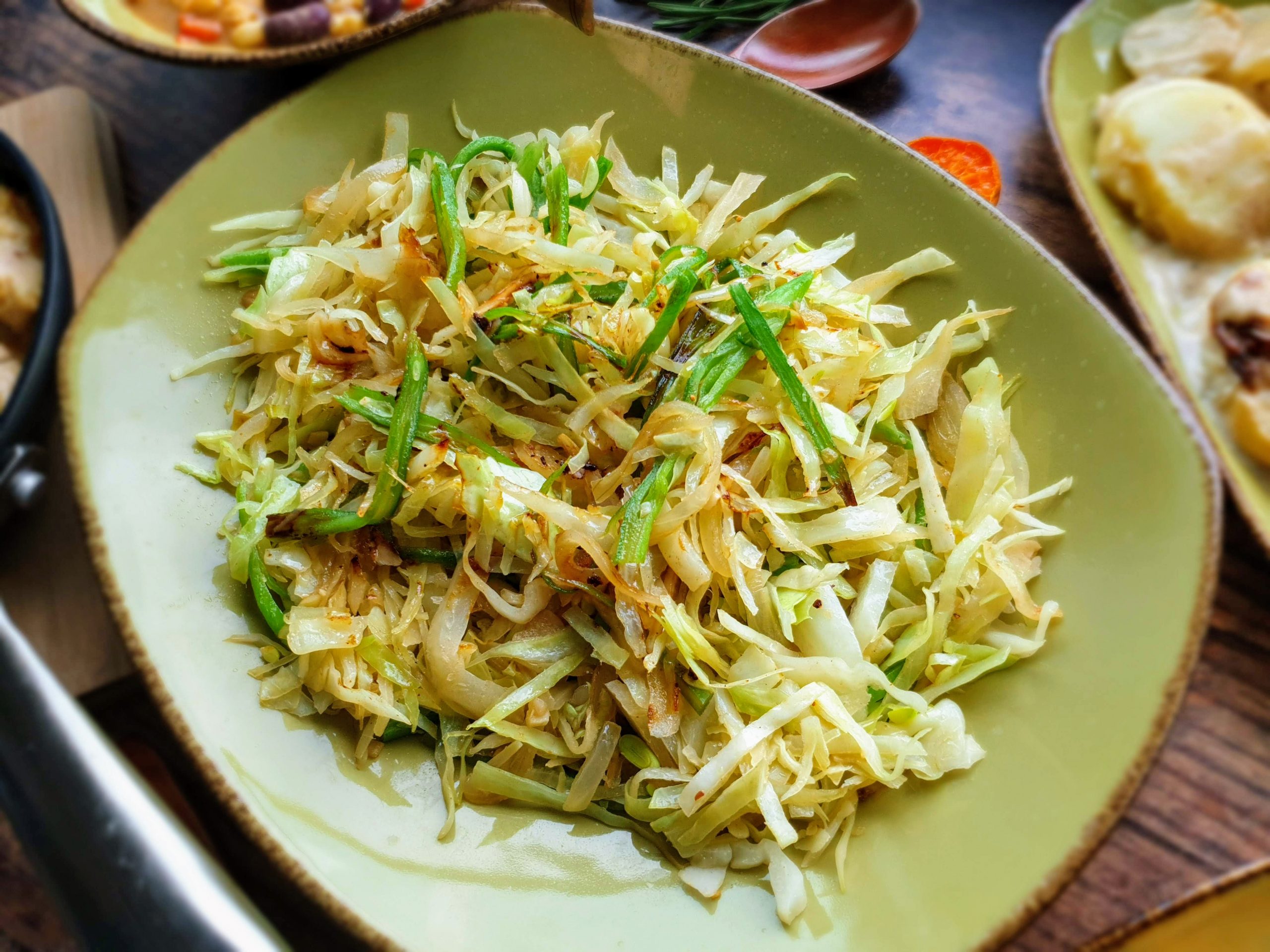 Sauteed Cabbage Is Sliced Cabbage Onions And Garlic That Have