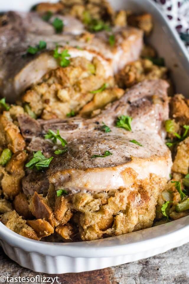 Savory Stuffed Pork Chops Recipe How To Make It Taste Of Home