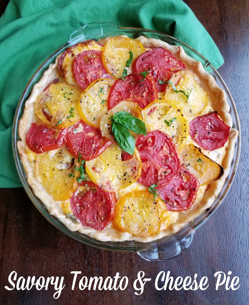 Savory Tomato And Cheese Pie Cooking With Carlee