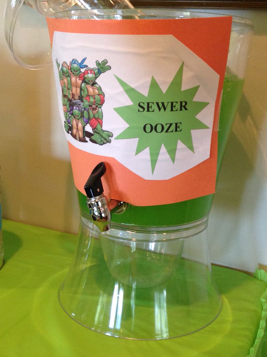 Sewer Juice Turtle Birthday Parties Ninja Turtles Birthday Party