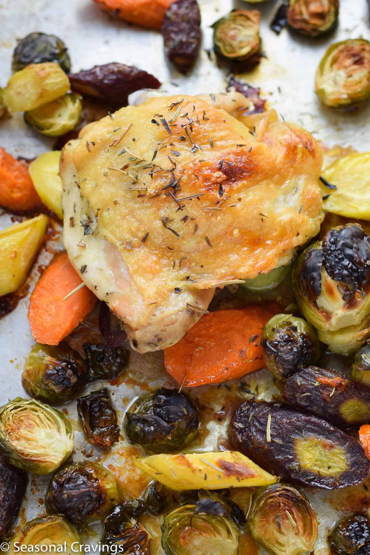 Sheet Pan Chicken And Brussel Sprouts Seasonal Cravings