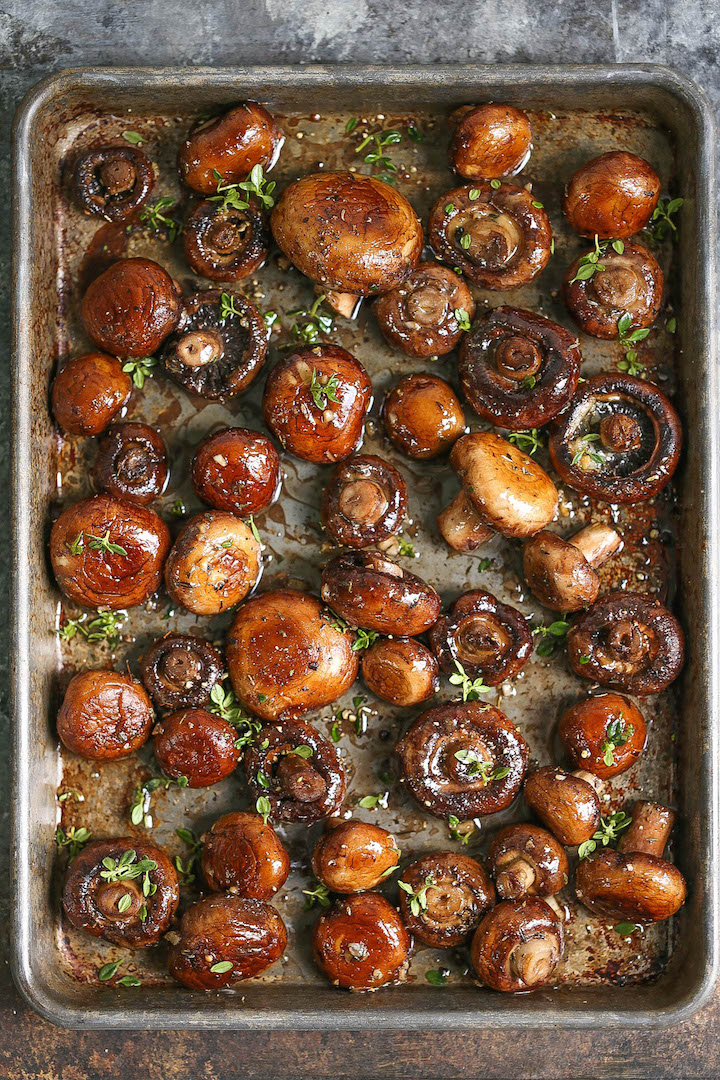 Sheet Pan Garlic Butter Mushrooms Damn Delicious