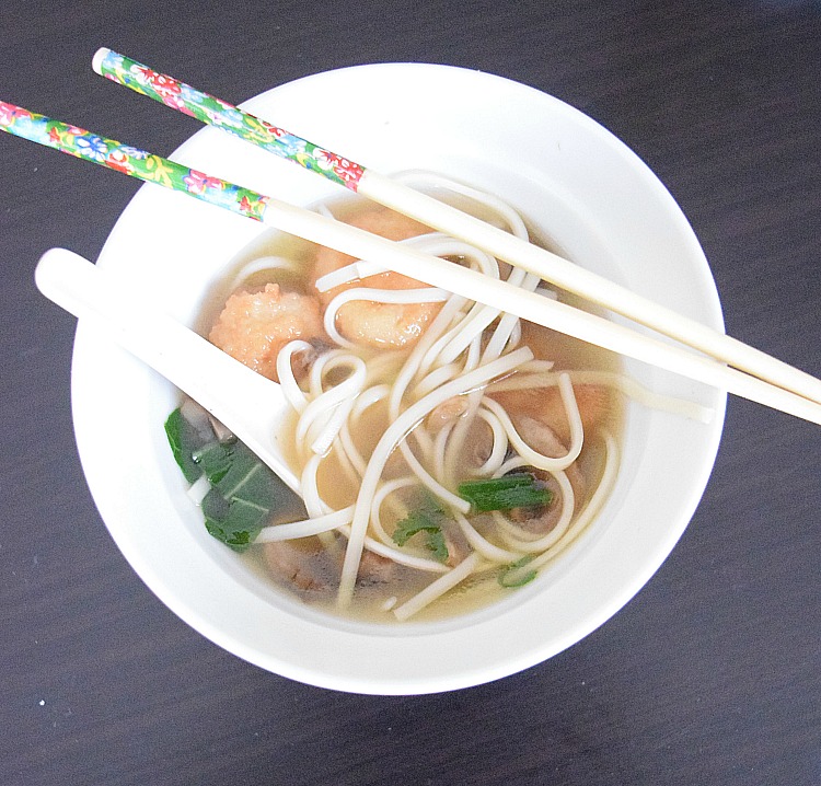 Shrimp Udon Noodle Soup