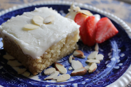 Simple Almond Cake With Almond Icing Recipe Just A Pinch Recipes