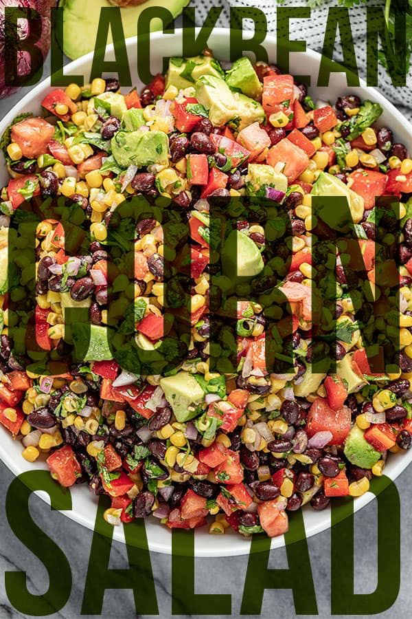 Simple Black Bean And Corn Salad Is A Fresh Colorful Mix Of Black