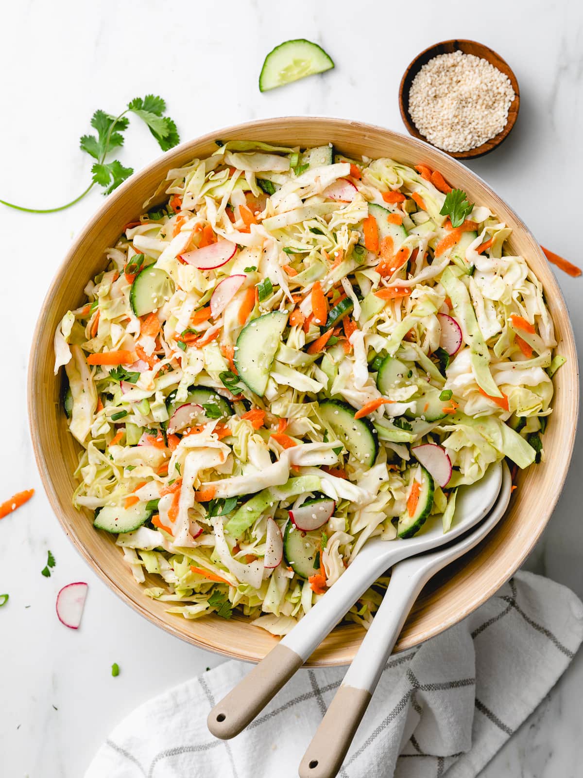 Simple Cabbage Salad Recipe Yellowblissroad Com