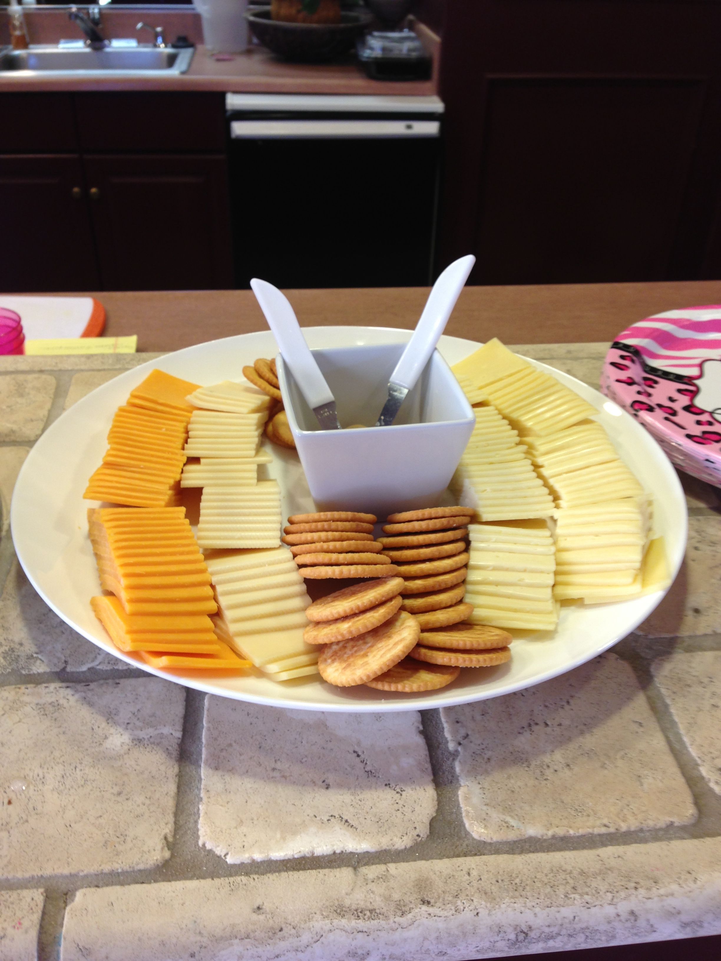 Simple Cheese And Cracker Tray With Dijon Mustard Cheese And Cracker